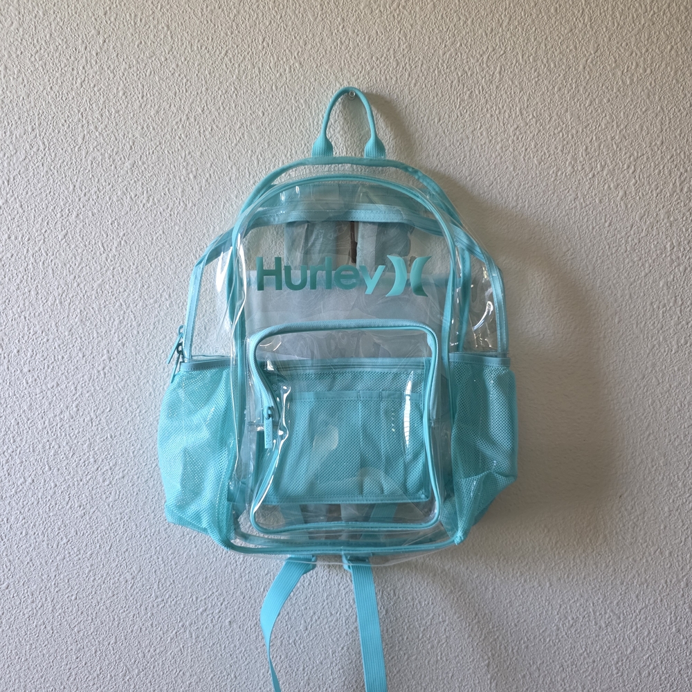 Hurley Clear and Aqua Backpack